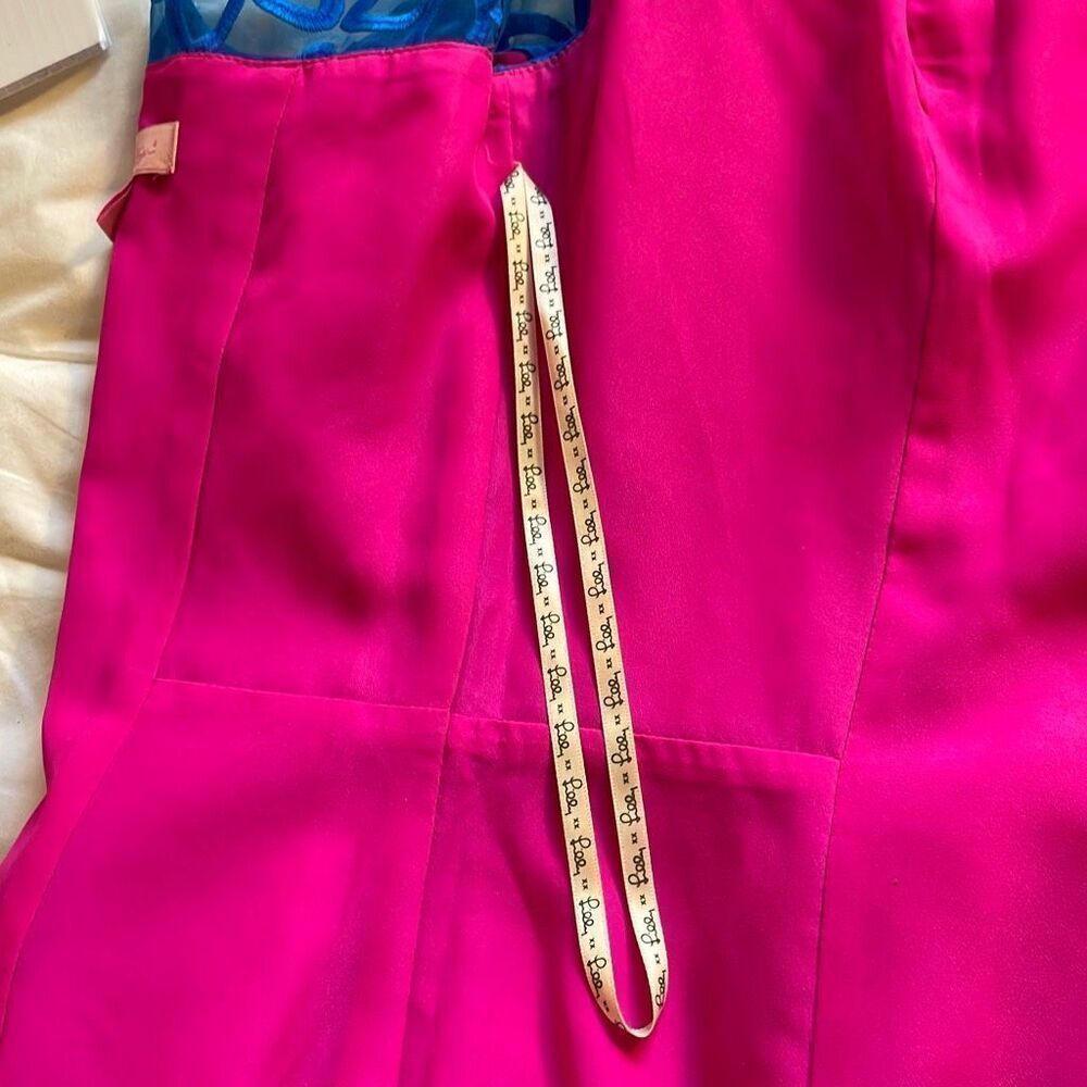 Lilly Pulitzer Selna Royce Summer Shift Dress, Size 2. Hot Pink and Royal Blue - Picture 9 of 10